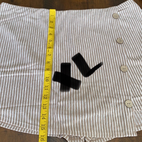 Button Wrap Skort - Picture 12 of 12